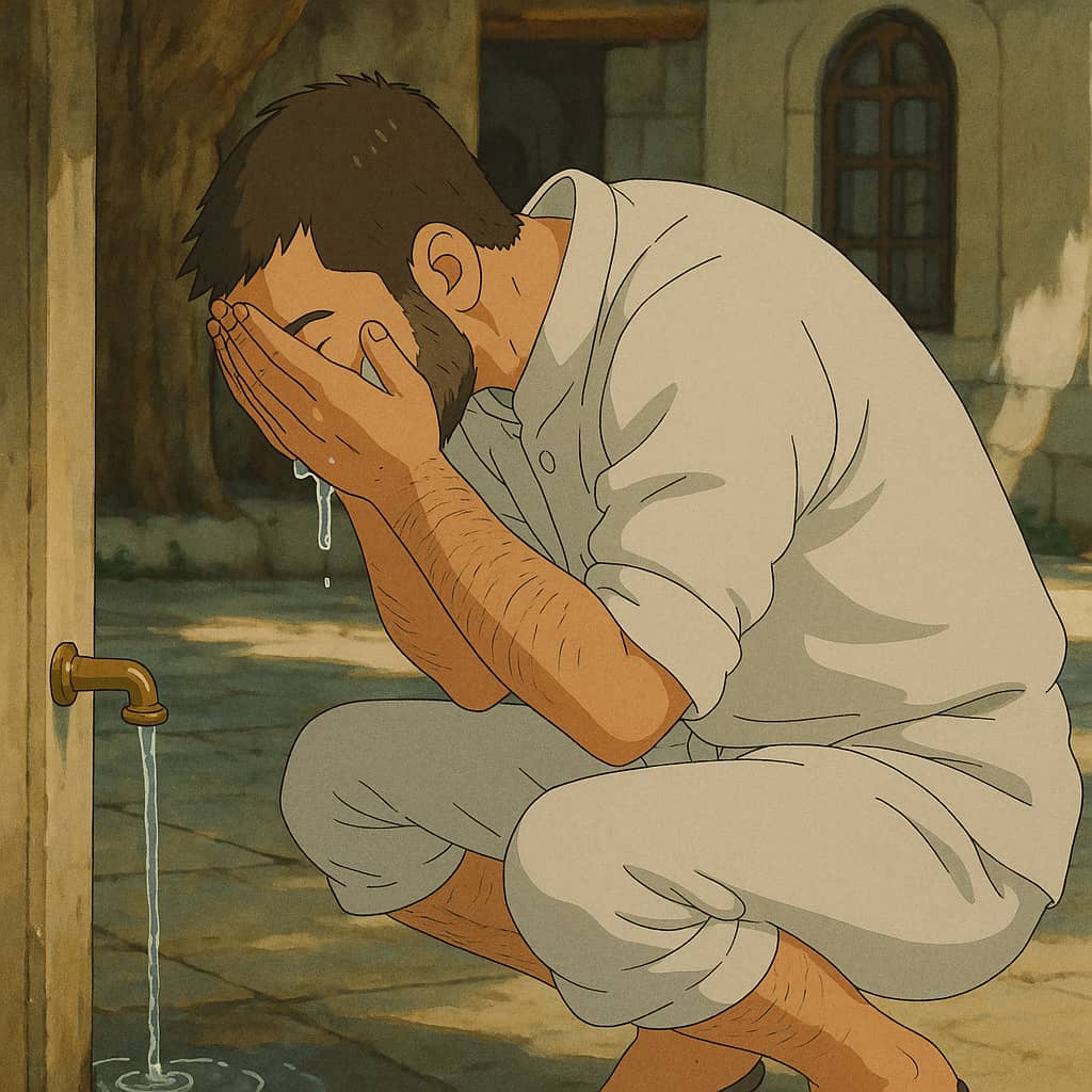   طريقة الوضوء